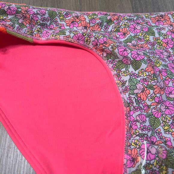 Maaji Fandango Flirt Pink Floral Thin Side Reversible Bikini Bottom Size 2XL - Picture 6 of 15